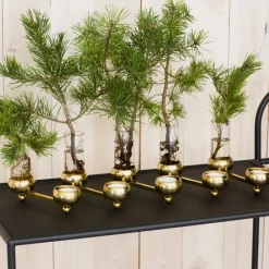 Constella candle holder large, brass