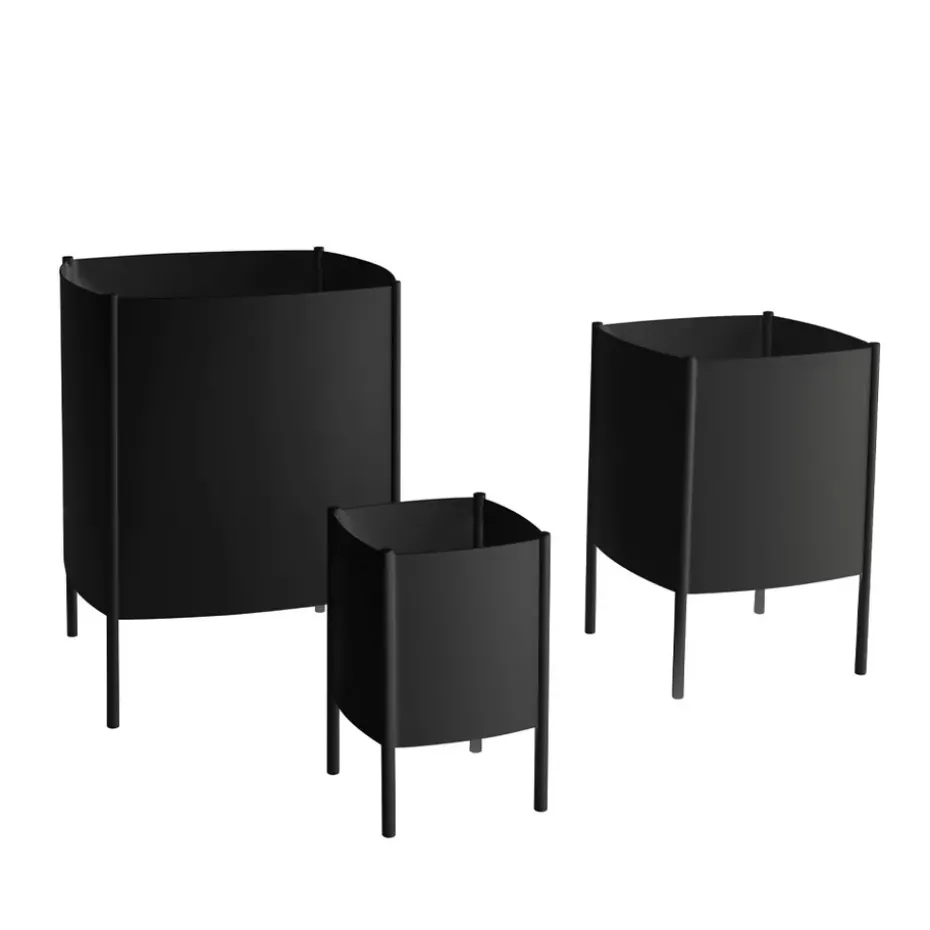 Convex Pot pot, Black, medium Ø34 cm