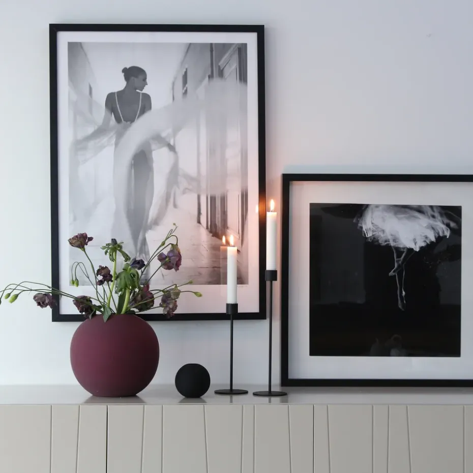 Cooee candle holder 29 cm, black