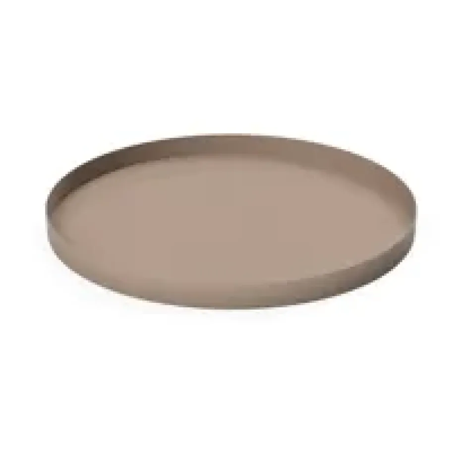 Cooee tray 30 cm round, Taupe