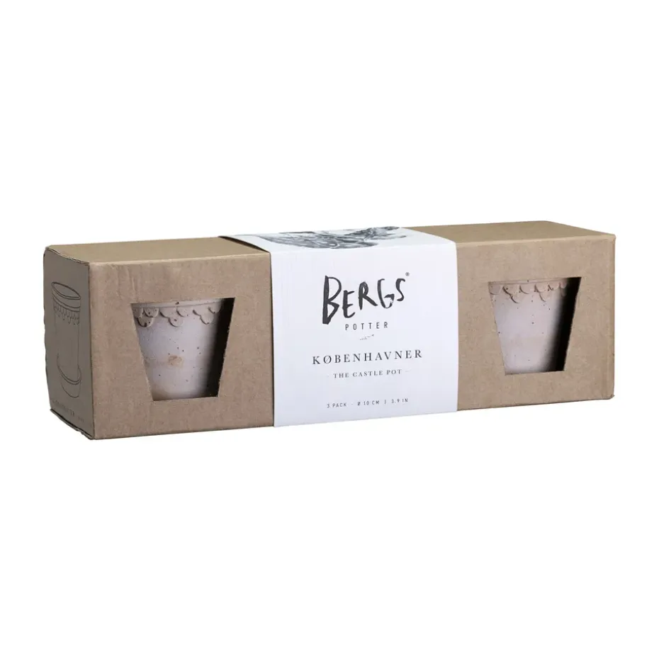 Copenhagen pot Ø10 cm 3-pack, Pink