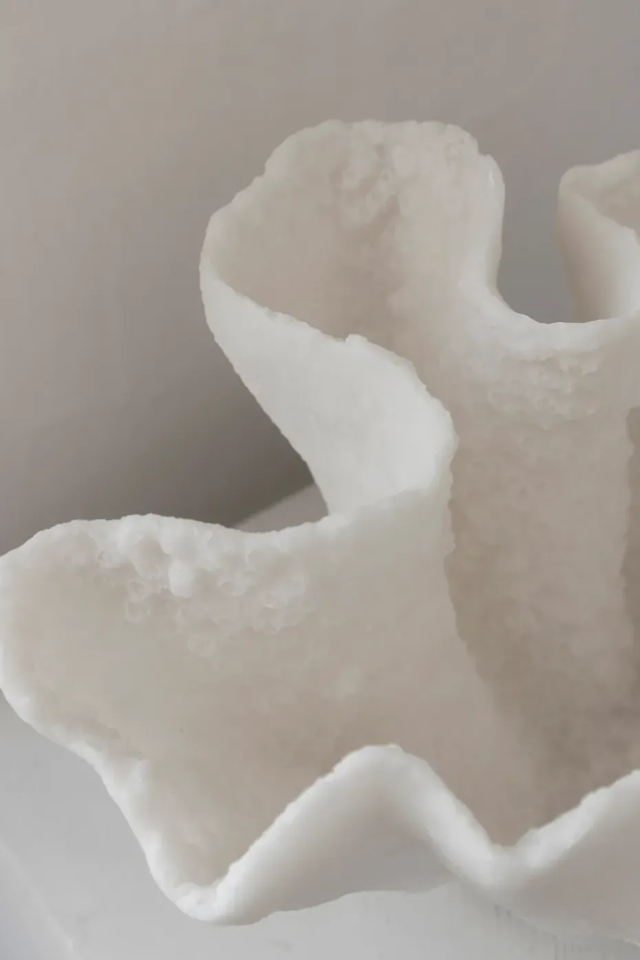 Coral decorative bowl, Off-white