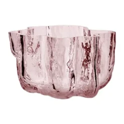 Crackle candle holder 5,8 cm, Pink