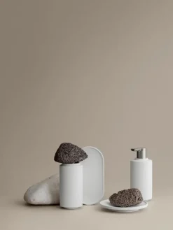 Creto toothbrush mug, Lily white