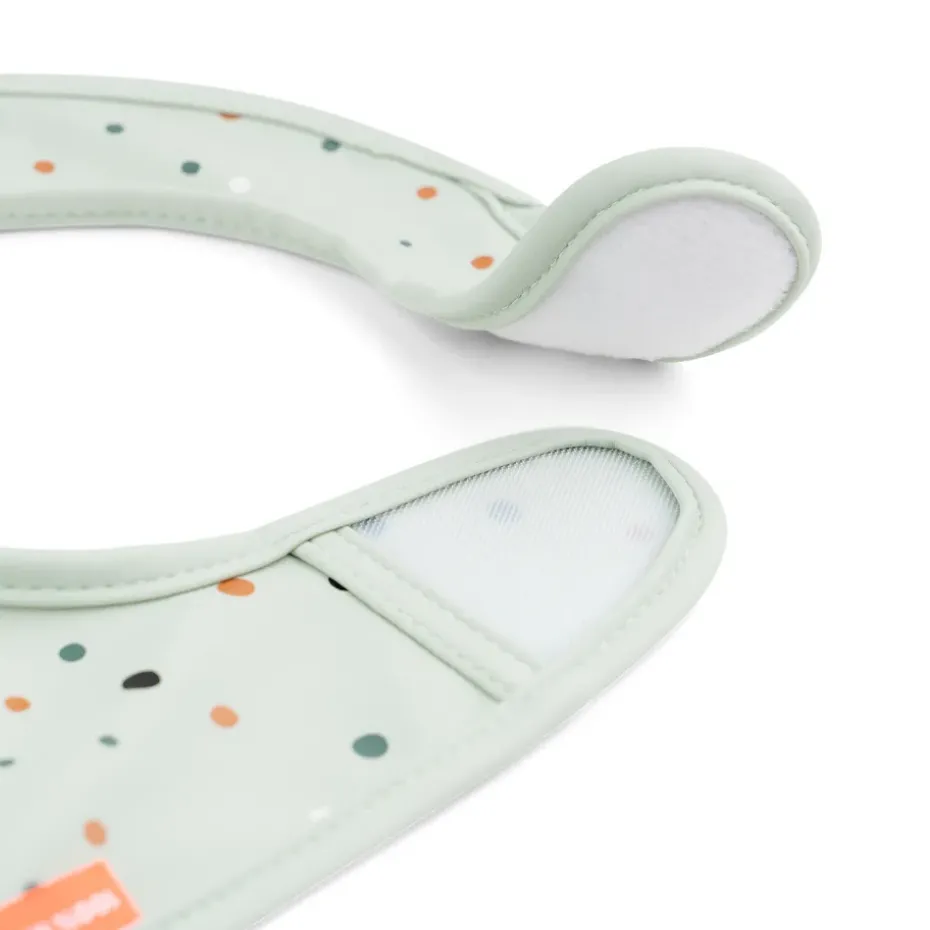 Croco bib with Velcro 2-pack, Green