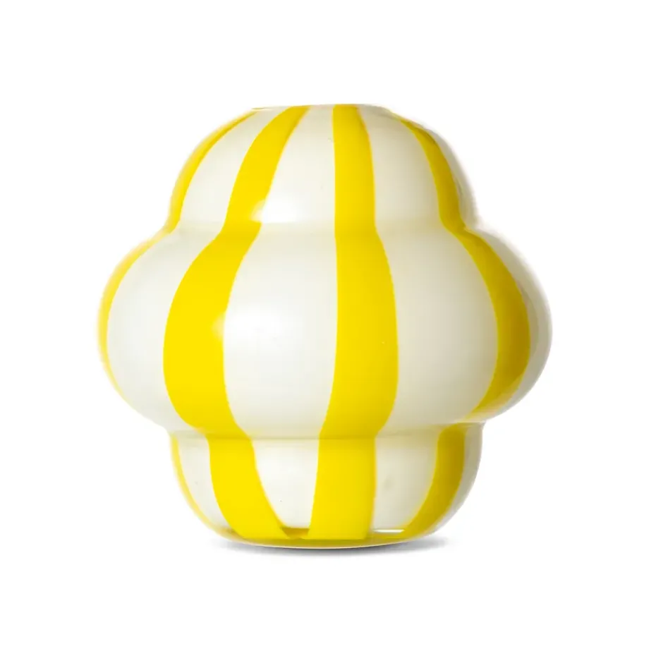 Curlie vase 20 cm, Yellow