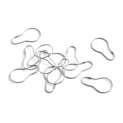 Curtain rings to shower curtain 12-pack, Chrome