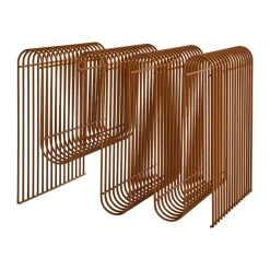 Curva newspaper stand, Amber