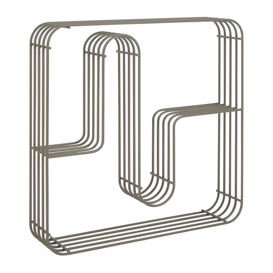 Curva wall shelf square, Taupe