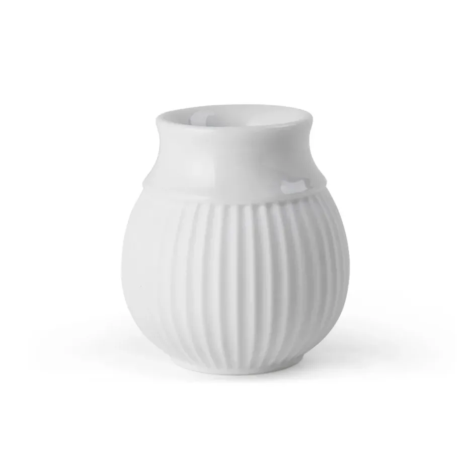 Curve candle sticks 7 cm, White