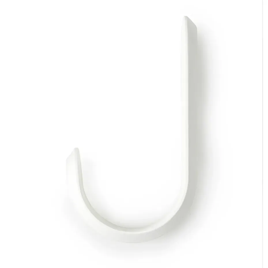 Curve hook, white