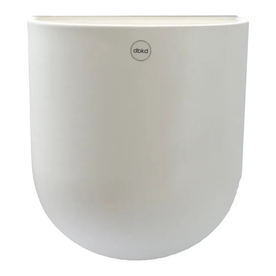 Cut wall-hang flower pot white, x-large