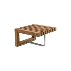 Cutter Mini Wardrobe coat rack with shelf, Teak