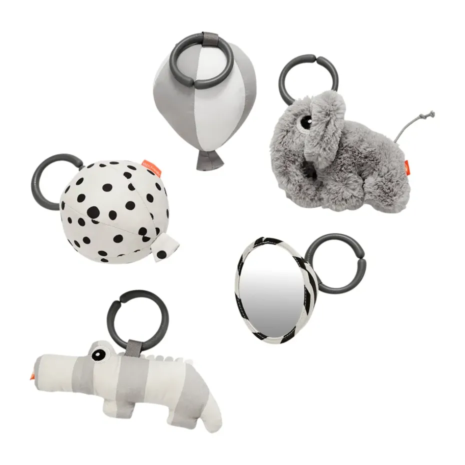 Deer Friends baby gym Ø90 cm, Grey