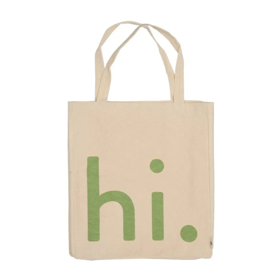 Design Letters hi. bag, Green-pink