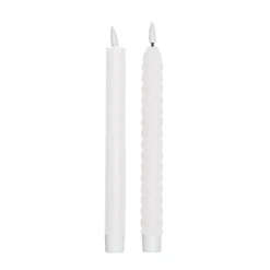 Design Letters LED candle 2-pack, Off White