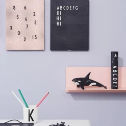 Design Letters letter box, white letters