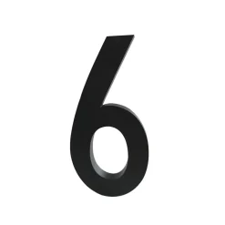Design Letters numbers aluminum 50 mm, 6
