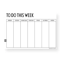 Design Letters weekly planner, A4