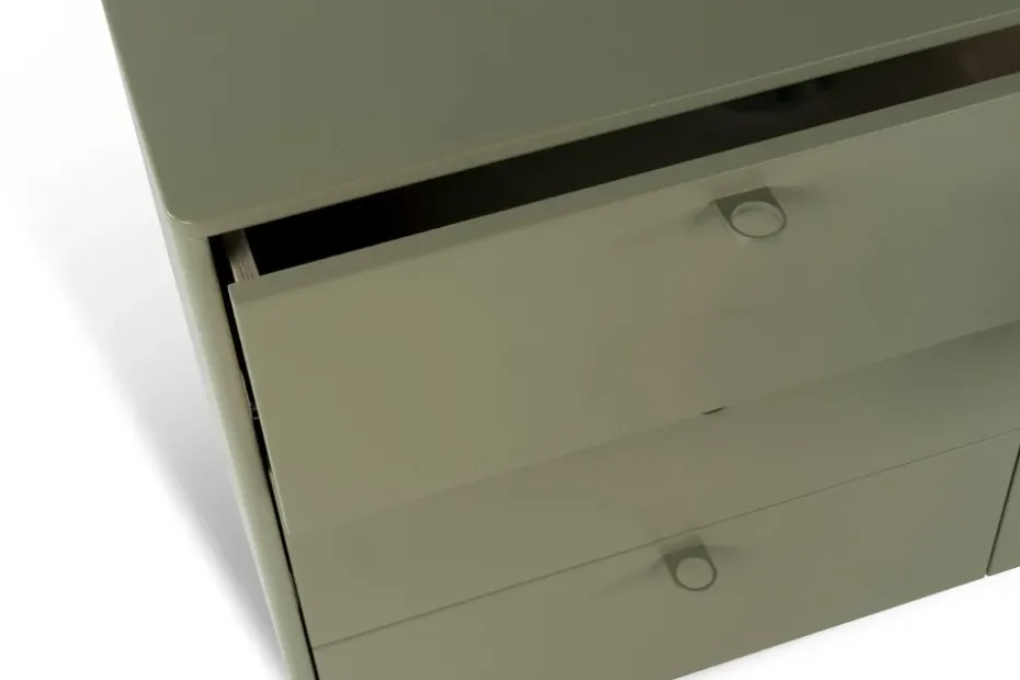 Deus chest of drawers 9 drawers, Olive grey