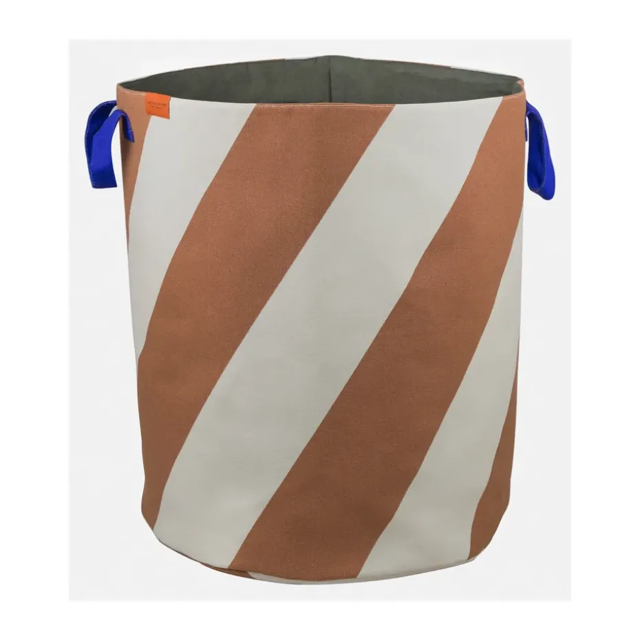 Diagonal laundry basket Ø40x50 cm, Brick-sand