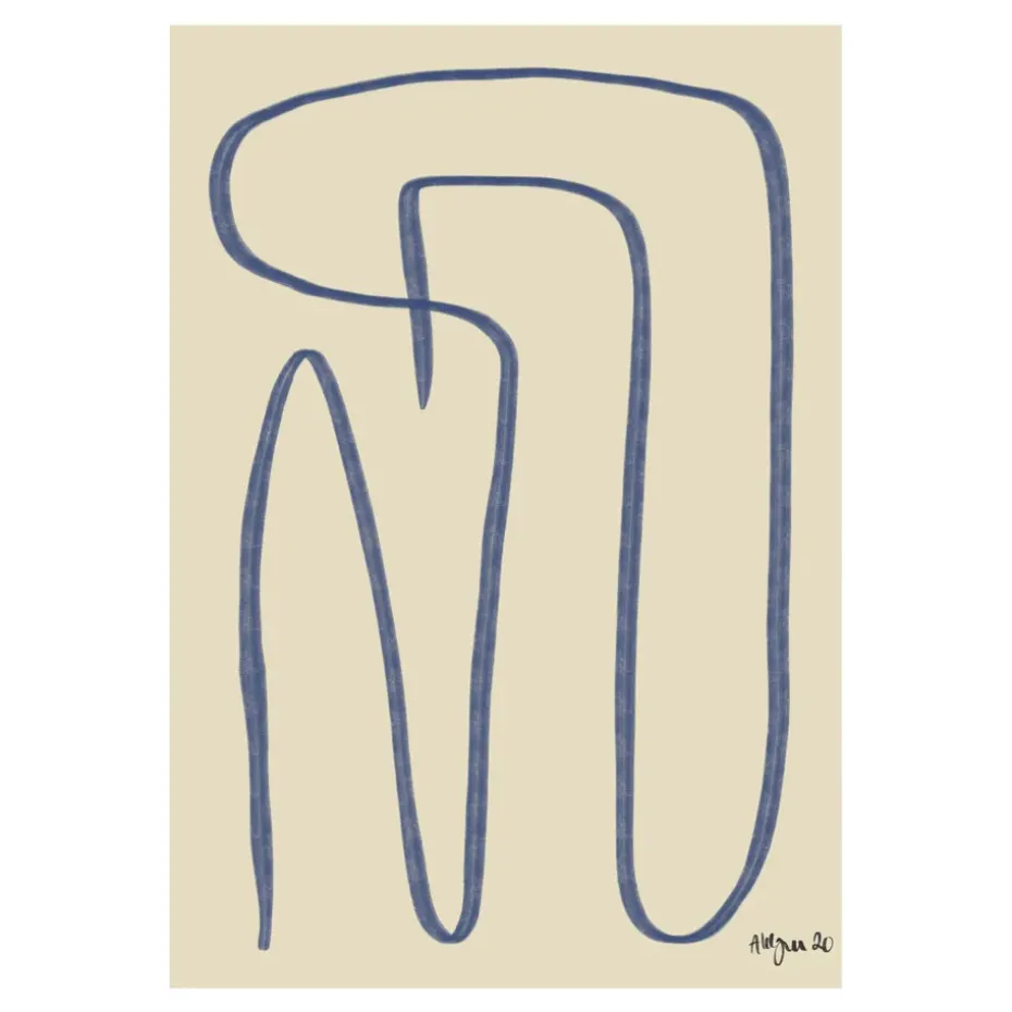 Different Ways poster blue, 50x70 cm