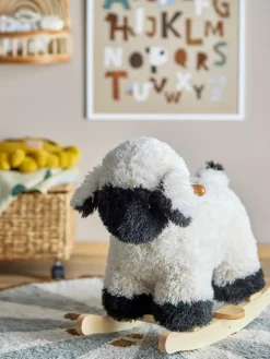 Dolly rocking sheep, White