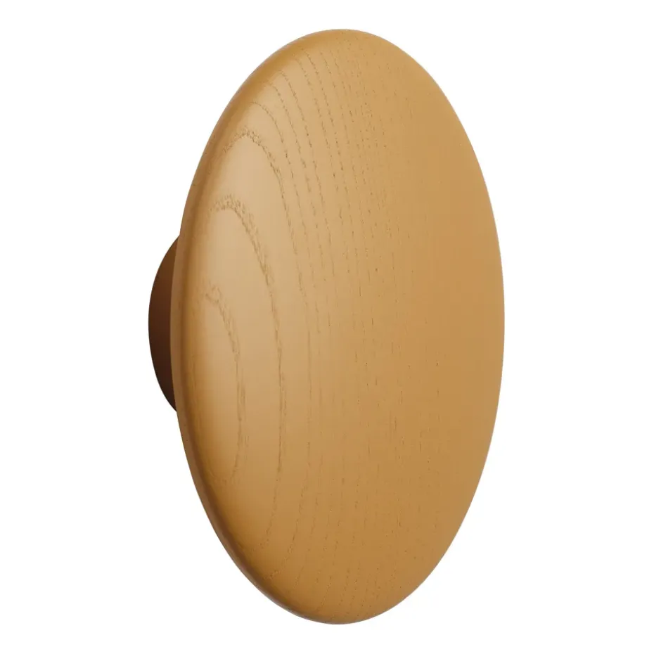 Dots wood hook burnt orange, Ø17 cm