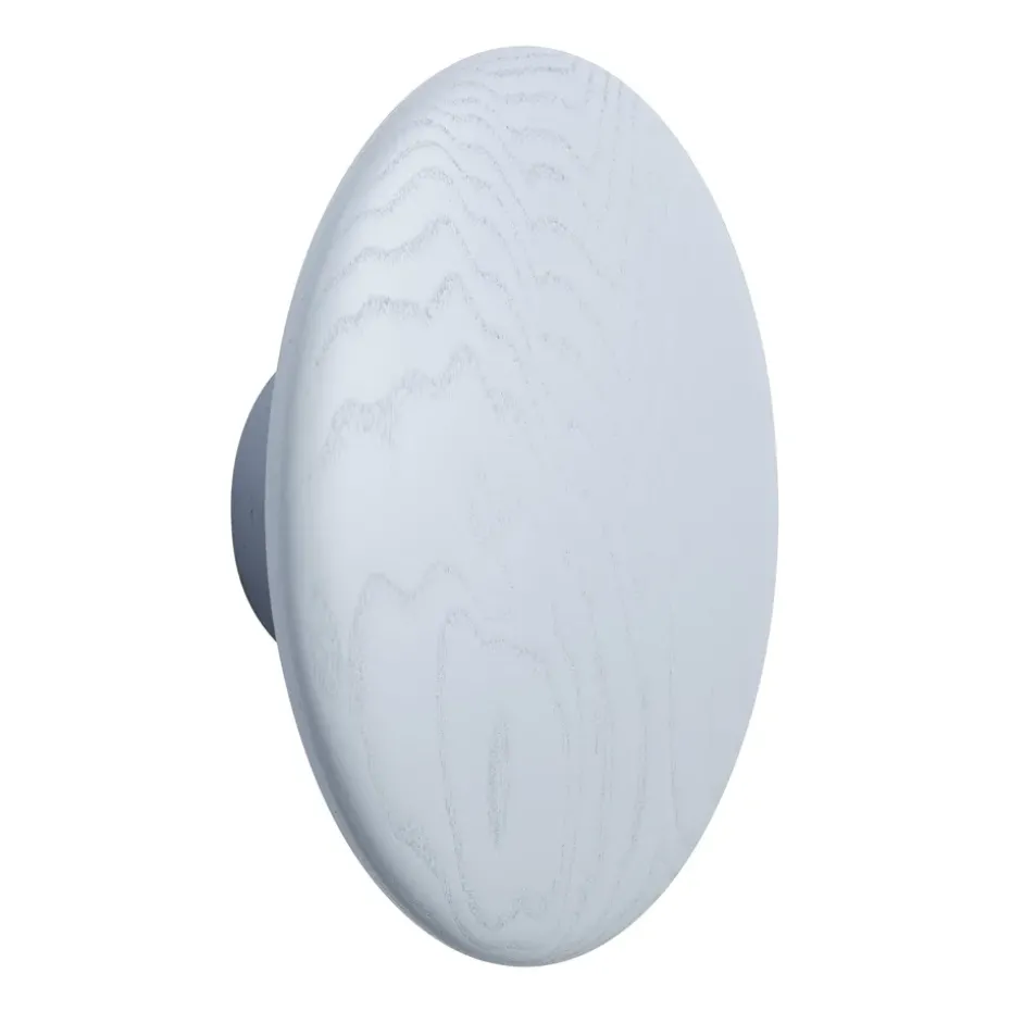 Dots wood hook light blue, Ø17 cm