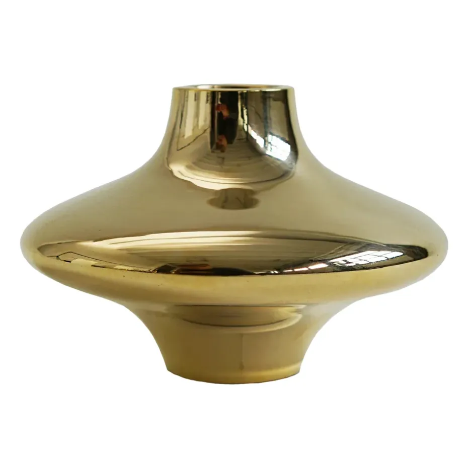 Doublet no. 01 small candlestick, Brass