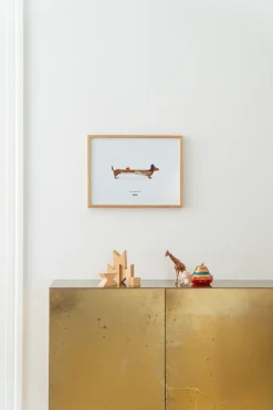 Doug the Dachshund poster, 30x40 cm