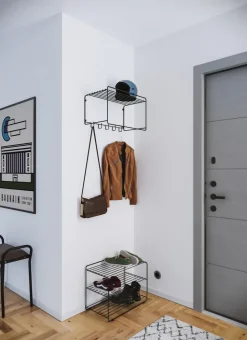 Downtown shoe shelf, Black