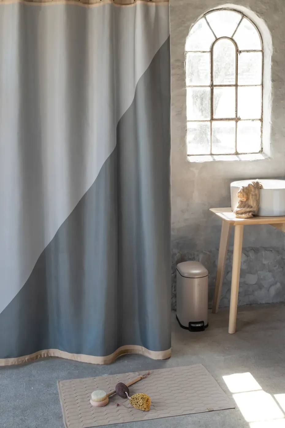 Duet duschdraperi 150x200 cm, Grey
