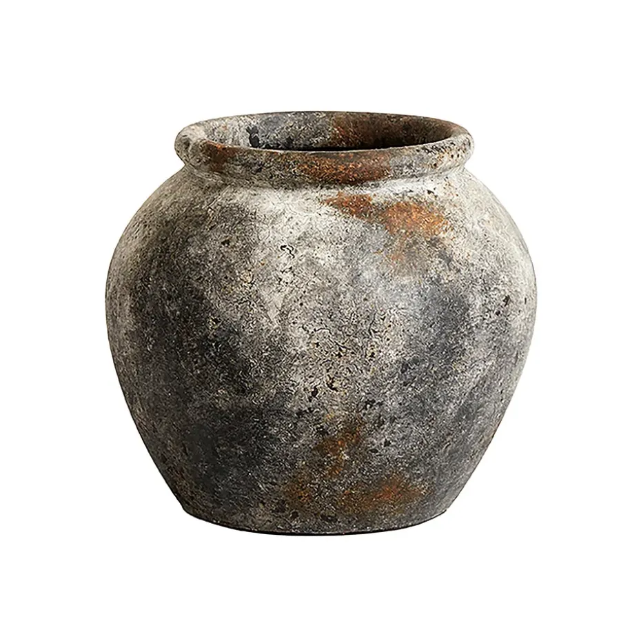 Echo flower pot Ø30 cm h25 cm , rust-grey
