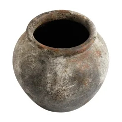 Echo flower pot Ø30 cm h25 cm , rust-grey
