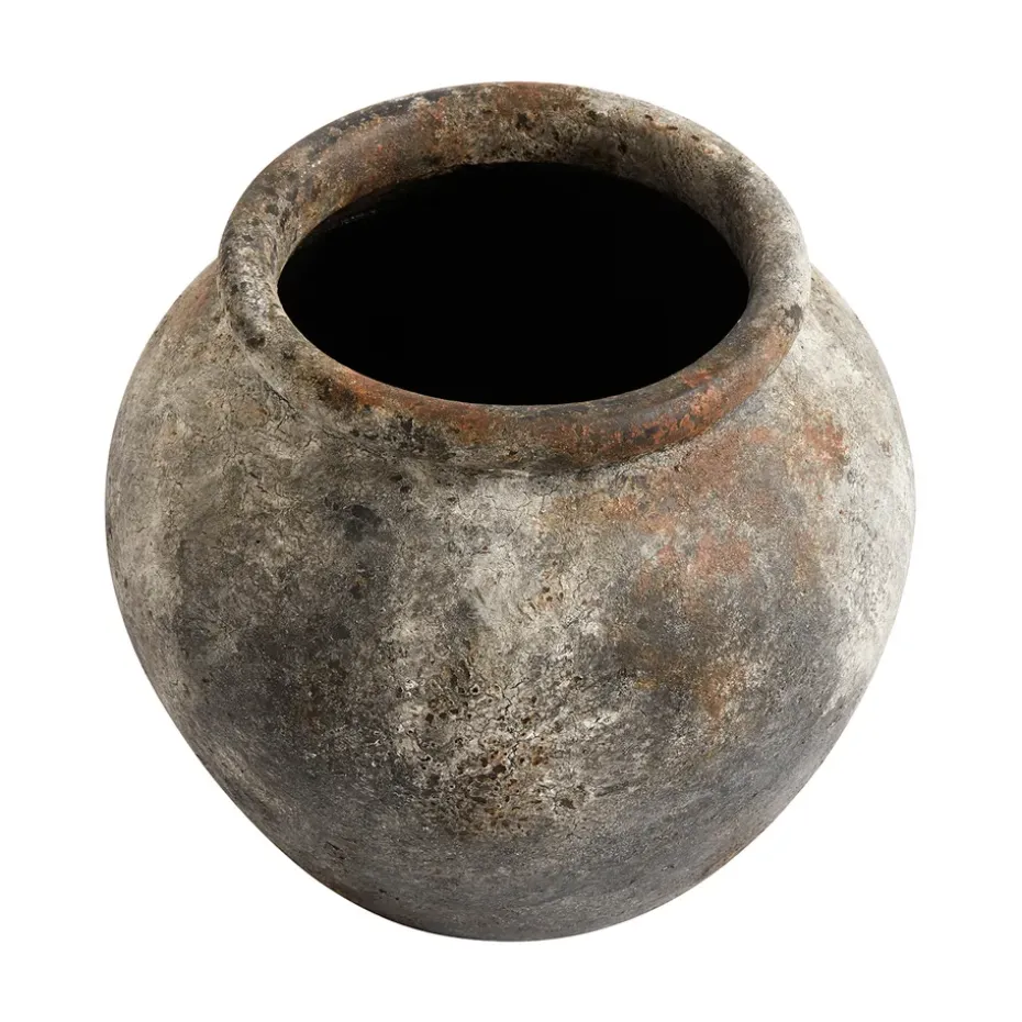 Echo flower pot Ø30 cm h25 cm , rust-grey