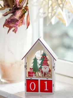Edmund calendar with dates, Red