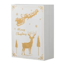 Elimar Advent Calendar with lighting, White