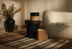 Elin storage basket 3-pack, Natural-black