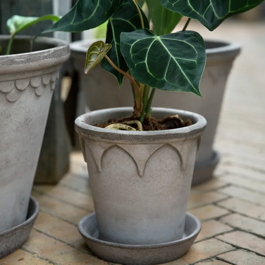 Elizabeth flower pot Ø16 cm, grey