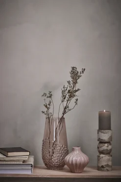 Ellia candle holder 30 cm, Linen