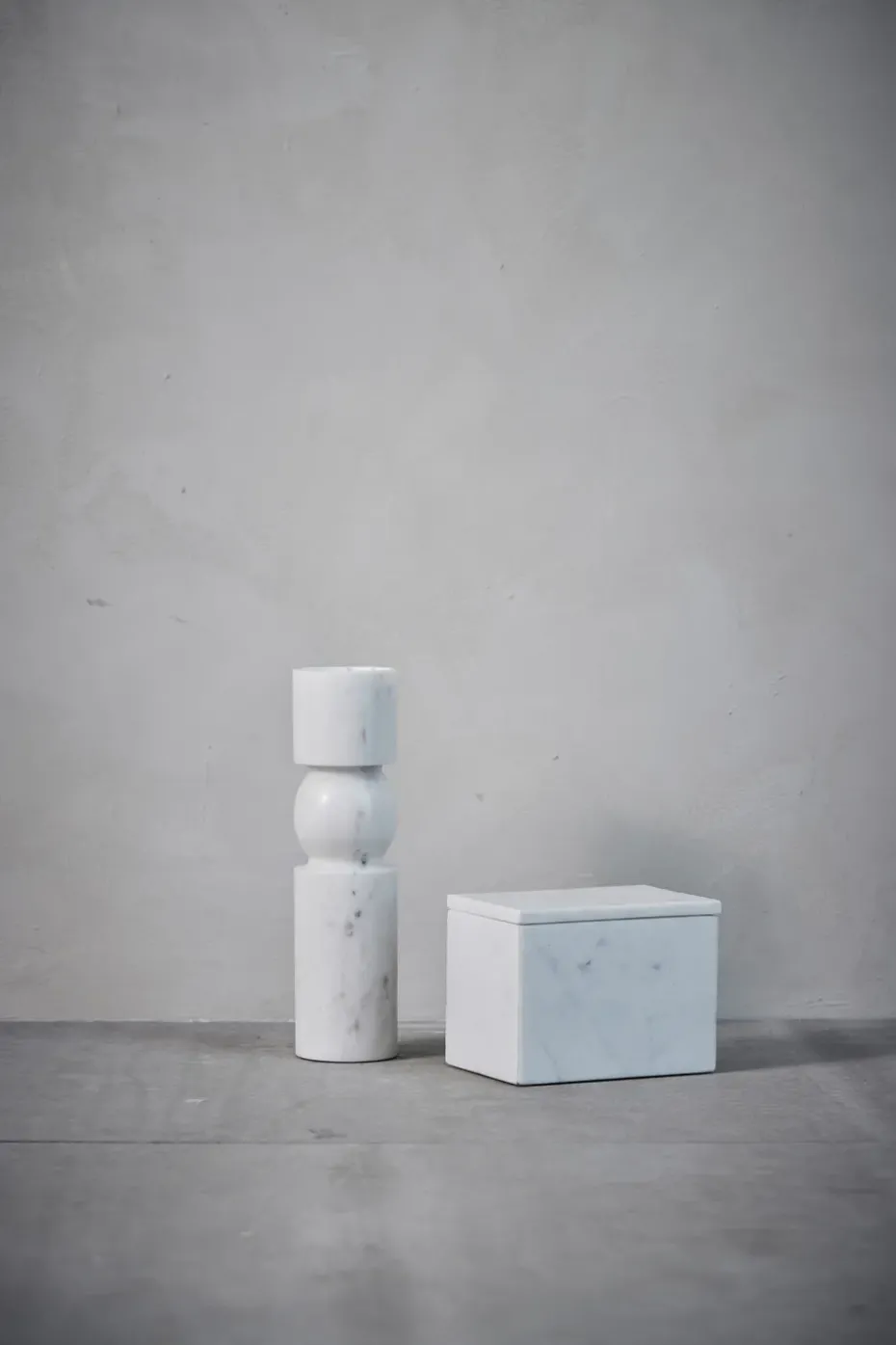 Ellia candle holder 30 cm, White