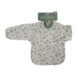 Elsa Beskow Tomtebobarnen bib with sleeve, Green