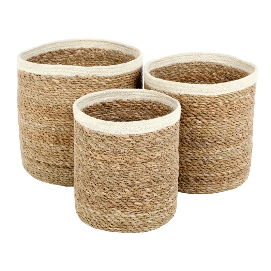 Emil storage basket 3-pack small, nature-white