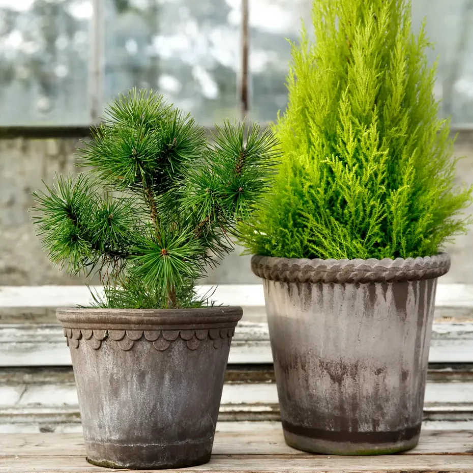 Emilia flower pot 16 cm, Grey