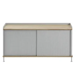 Enfold sideboard low 125x45x63 cm, Oak-Grey
