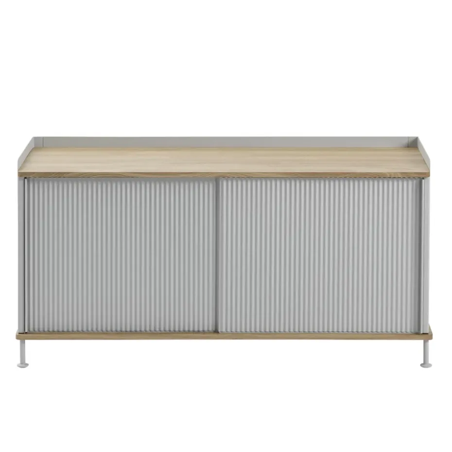 Enfold sideboard low 125x45x63 cm, Oak-Grey