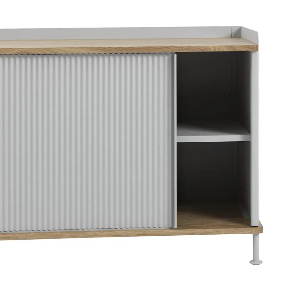 Enfold sideboard low 125x45x63 cm, Oak-Grey