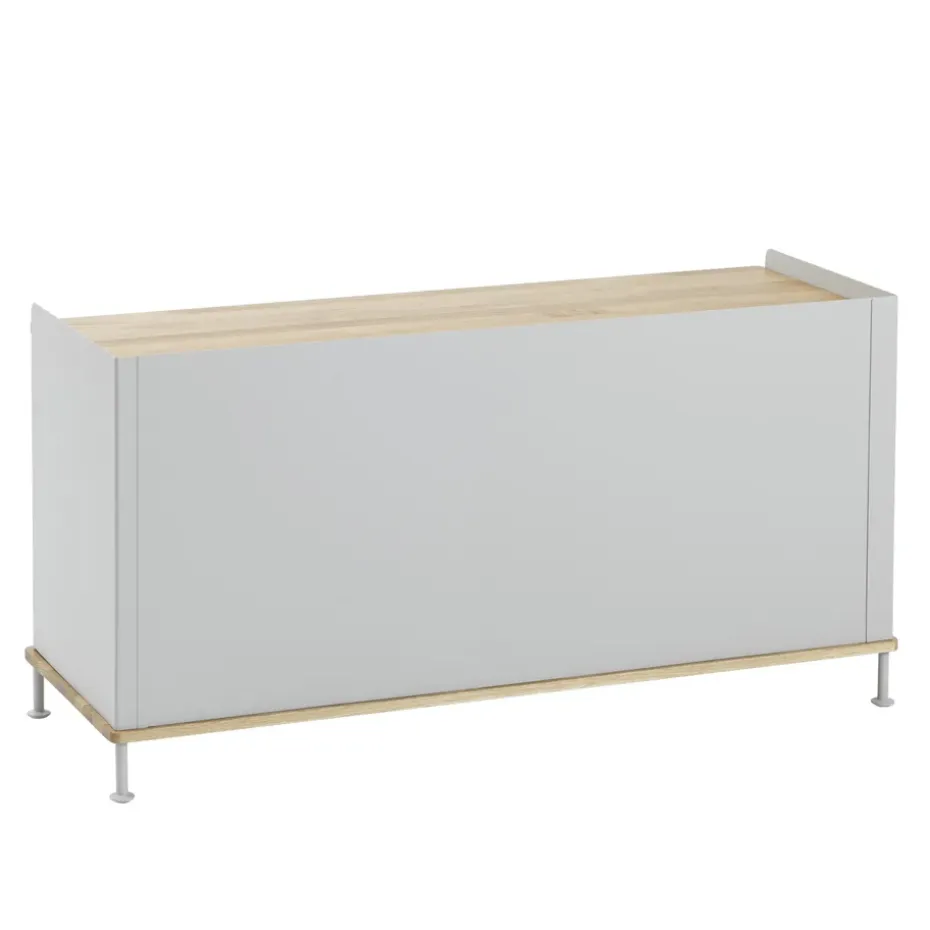 Enfold sideboard low 125x45x63 cm, Oak-Grey