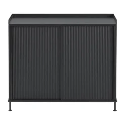 Enfold Sideboard 100x45x85 cm, Black-anthracite black